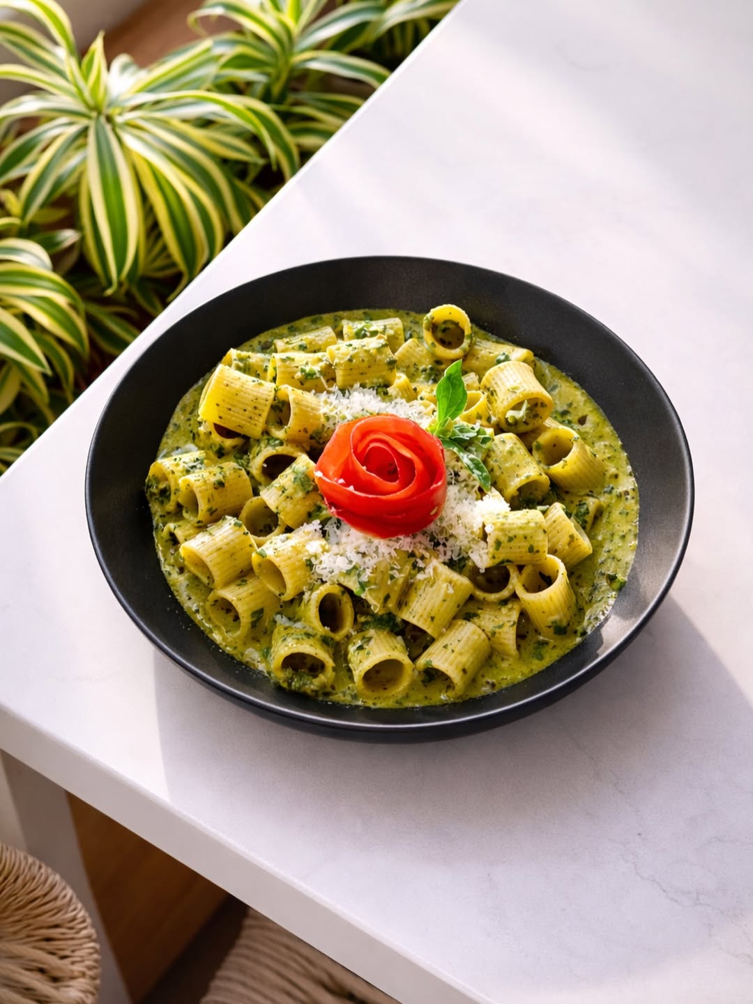 Pasta artesanal en salsa cremosa