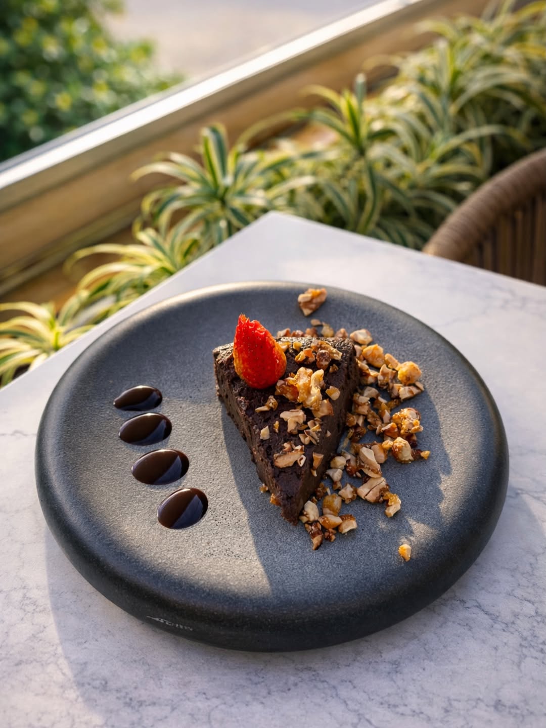 Tarta vasca de chocolate